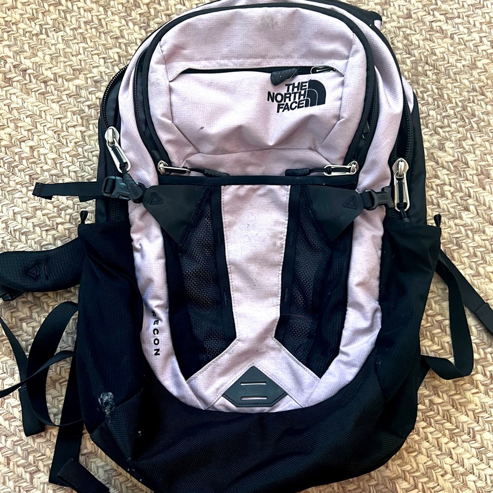 The North Face Pink and Black Recon Backpack